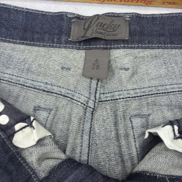 Lucky Brand Classic Rider Bootcut Jeans 6/28 Women’s Dark Wash, Mid-Rise Vintage - Picture 9 of 16